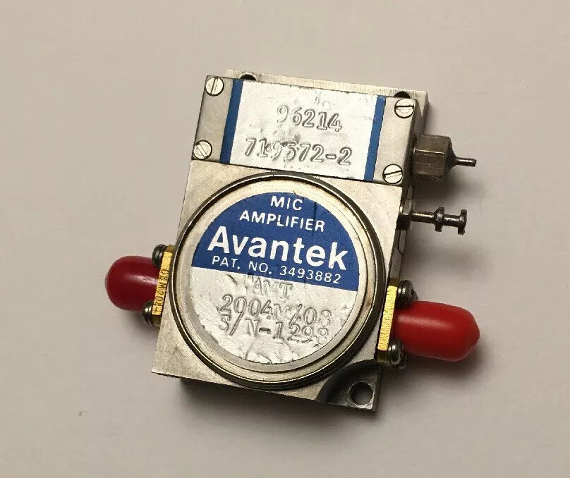 AVANTEK MIC SOLID STATE AMPLIFIER MODEL AMT 2004M/08. MICROWAVE PART.