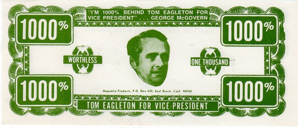 1972 McGovern Eagleton Phoney Money Bill