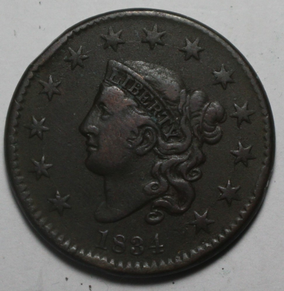 1834 Large Cent ZC586