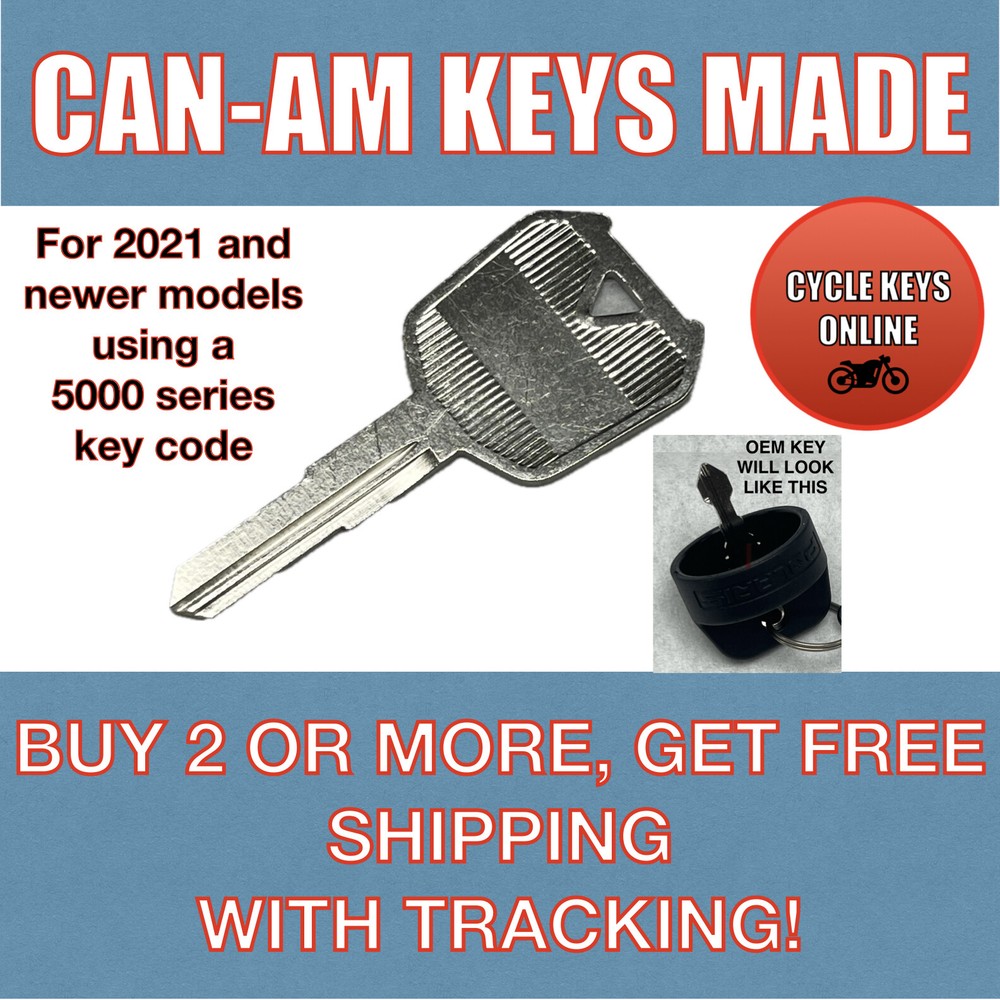 Can-Am Cut to Code key - 5000 series keys READ DESCRIPTION