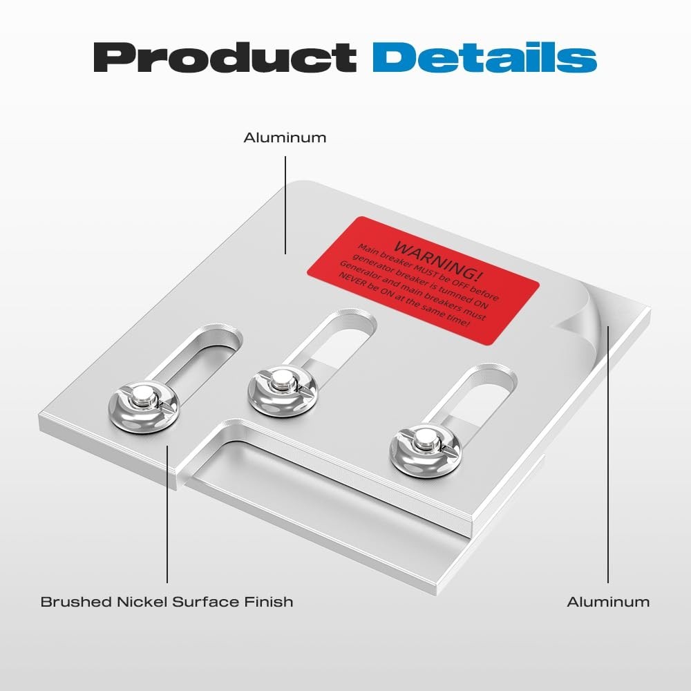 Square D & Homeline Compatible 200 Amp Generator Interlock Kit - Easy Install