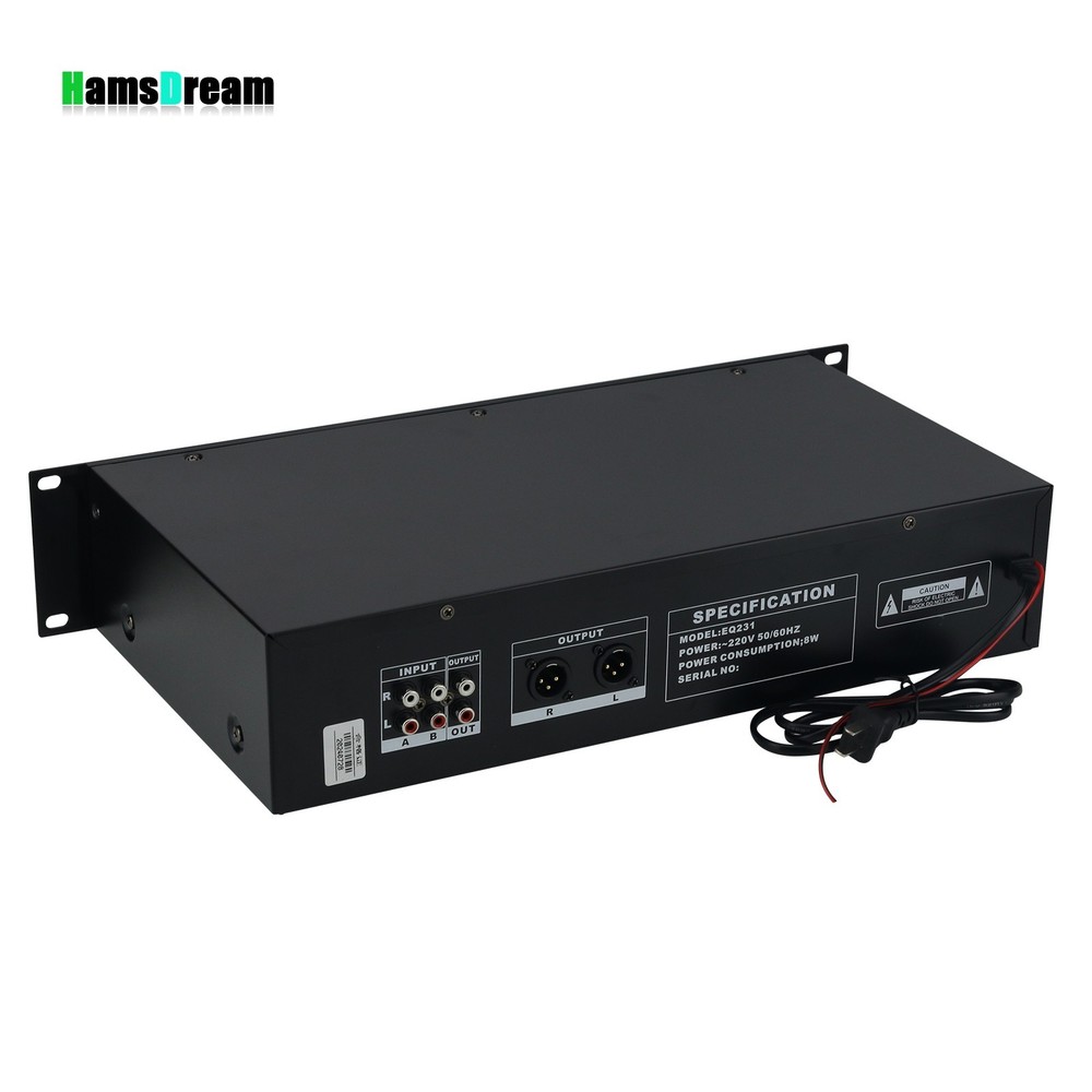 EQ231 Dual 25-Band Stereo EQ Graphic Equalizer Pro Hifi Bluetooth Equalizer