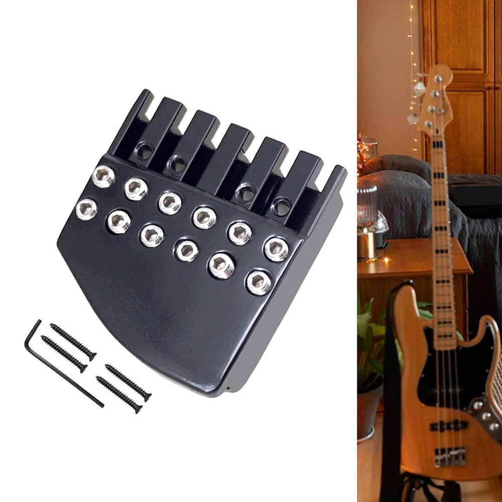 Headless Guitar Bridge Nut 6 String Guitar Locking Nut