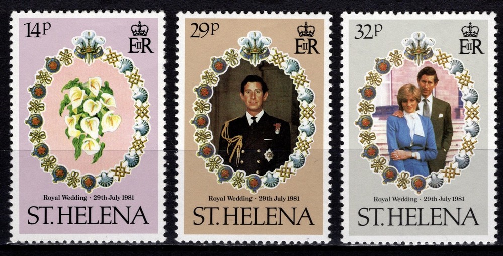 St Helena 1981 Royal Wedding, Set [Mint]