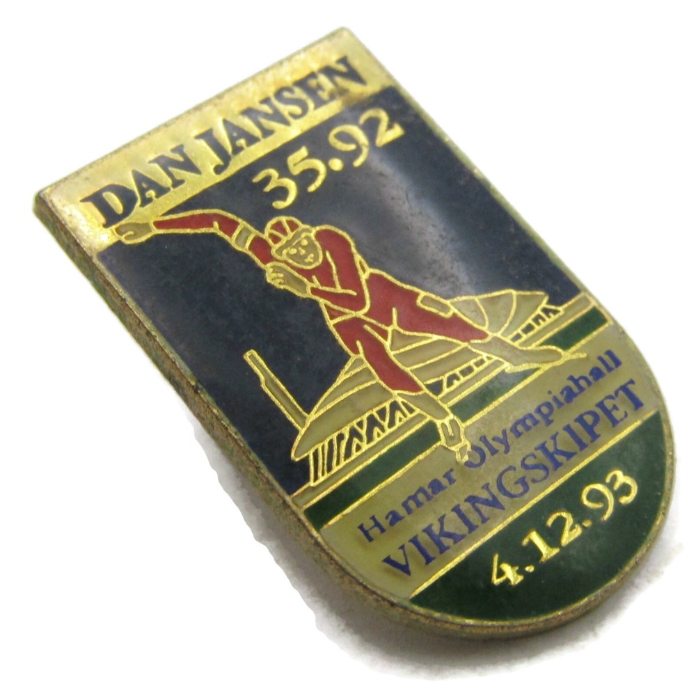 Dan Jansen Speed Skating Hamar Olympia Hall 1993 Pin