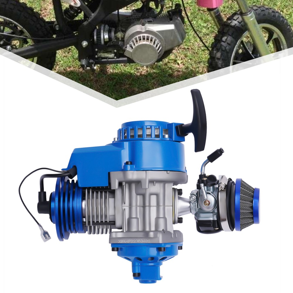 2 Stroke Racing Engine Motor 49cc FOR Pocket Rocket Quad/Dirt Bike Pull start