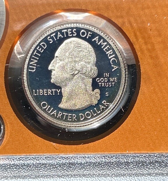 2013 Clad Proof Set Original Pkg Struck Thru Error Quarter & Half Dollar COA