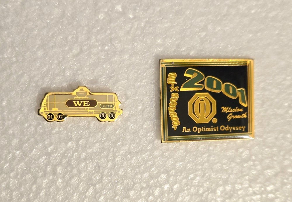 (2) Optimist International Pins Southeast Texas (SETX) 2001 & 2002    -  Train