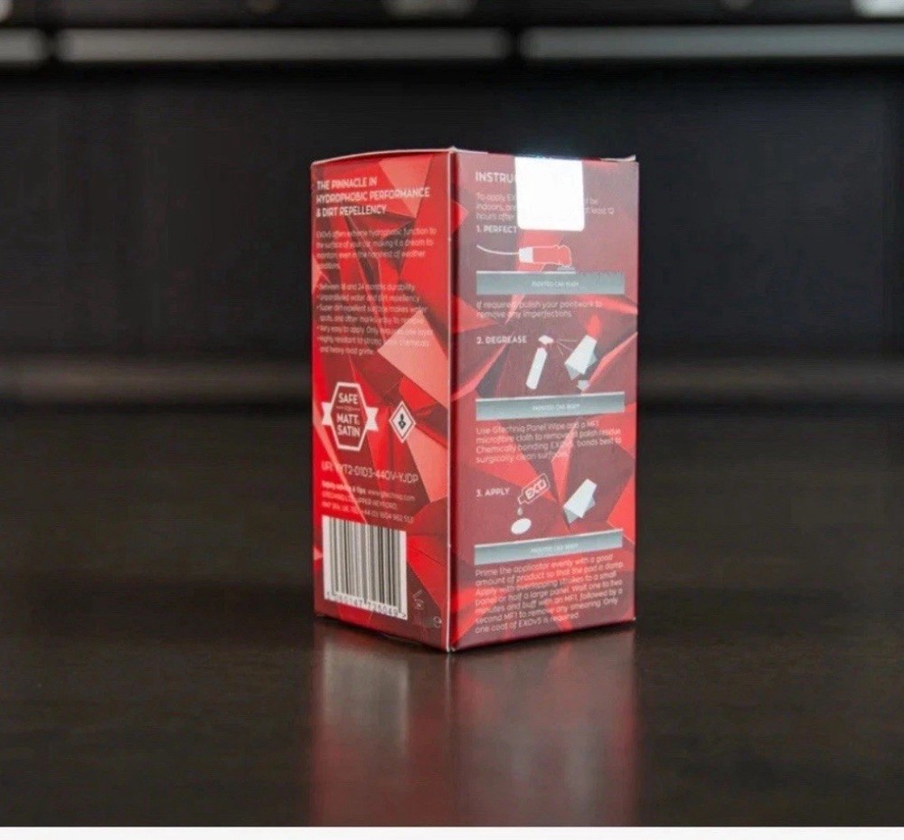 (2 BOTTLES) Gtechniq EXO V5 50ml | Highly Hydrophobic, Ceramic Coating