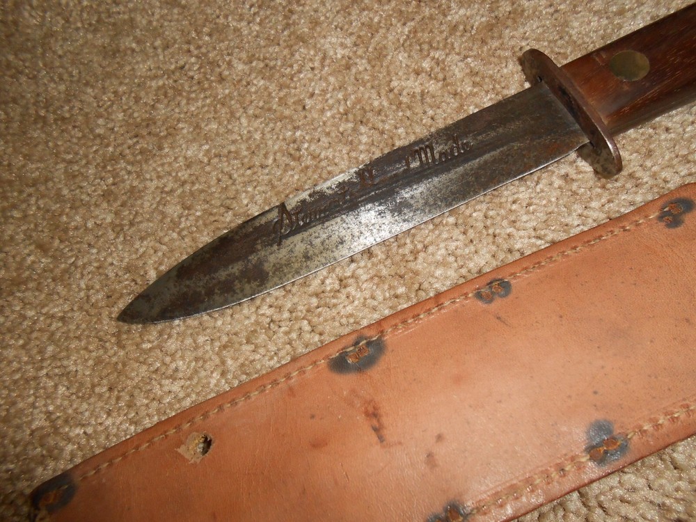 WW2 WWII U.S. Made Knife Fixed Blade Combat Dagger