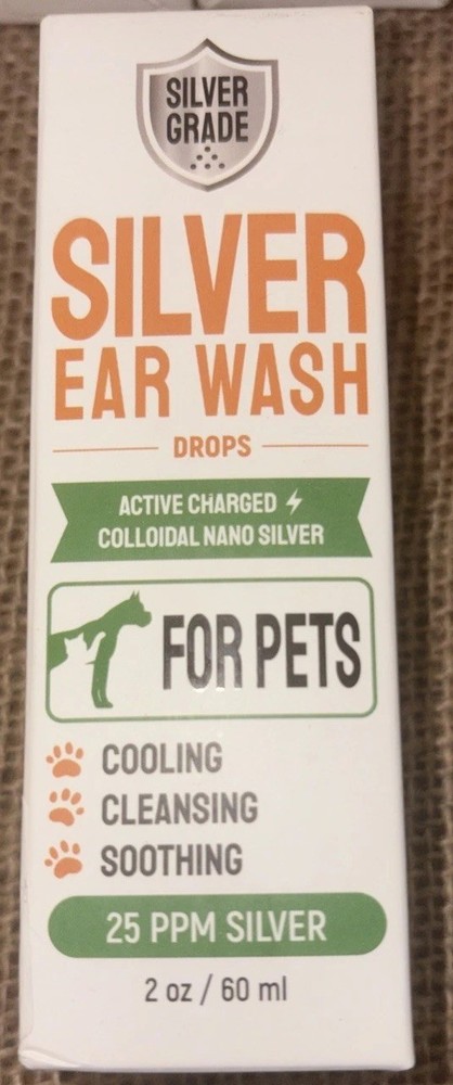 Silver Grade, Silver Ear Wash For Pets 2oz
