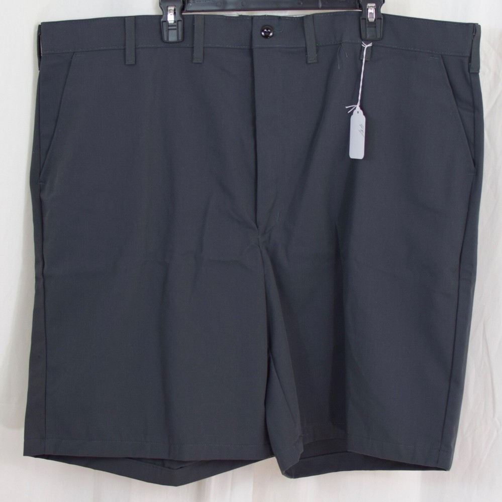 Red Kap Men's Plain Front Short Grey Size W48 L10
