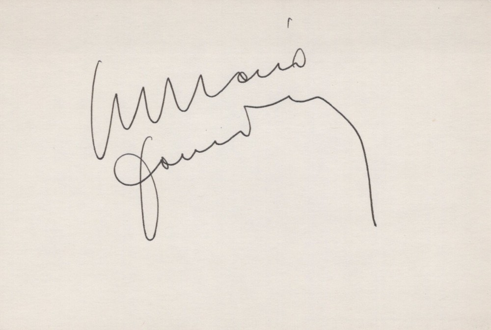 Giuseppe Tornator signed 4x6 index card Director Vintage