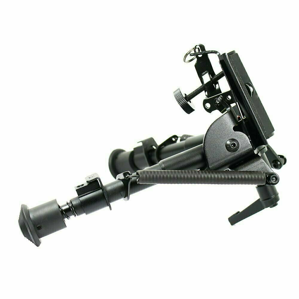 6''-9''Pivot Tilting Swivel Rifle Bipod Foldable Spring Return with S Lock Lever