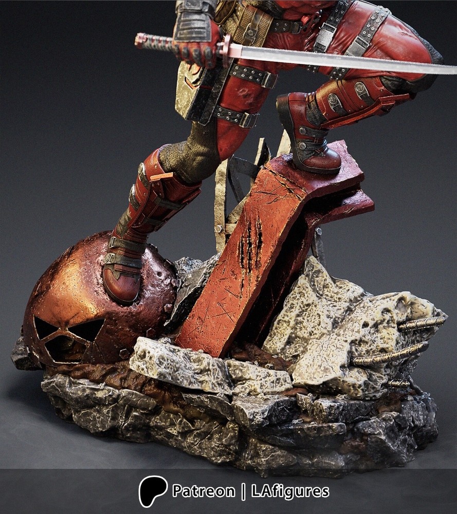 Deadpool resin scale model kit unpainted 3d print