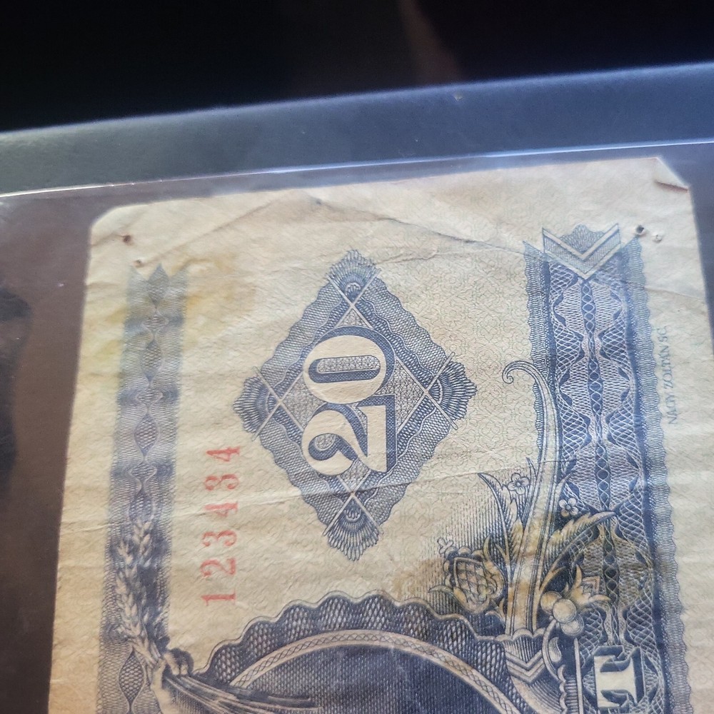 20 Husz Forint Old Bank Note