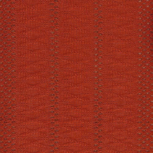Macrame Style Boho Table Runner, Burnt Ochre Fall Table 12x48 Inch Dark Orange