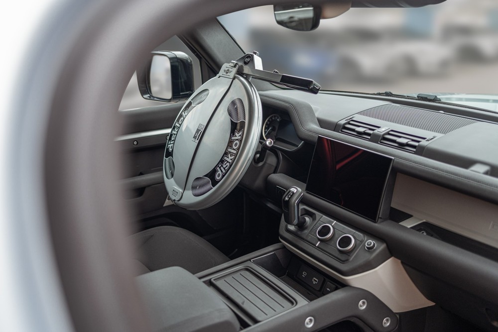 Disklok Security Device - Steering Wheel Lock - Silver - Thatcham Approved