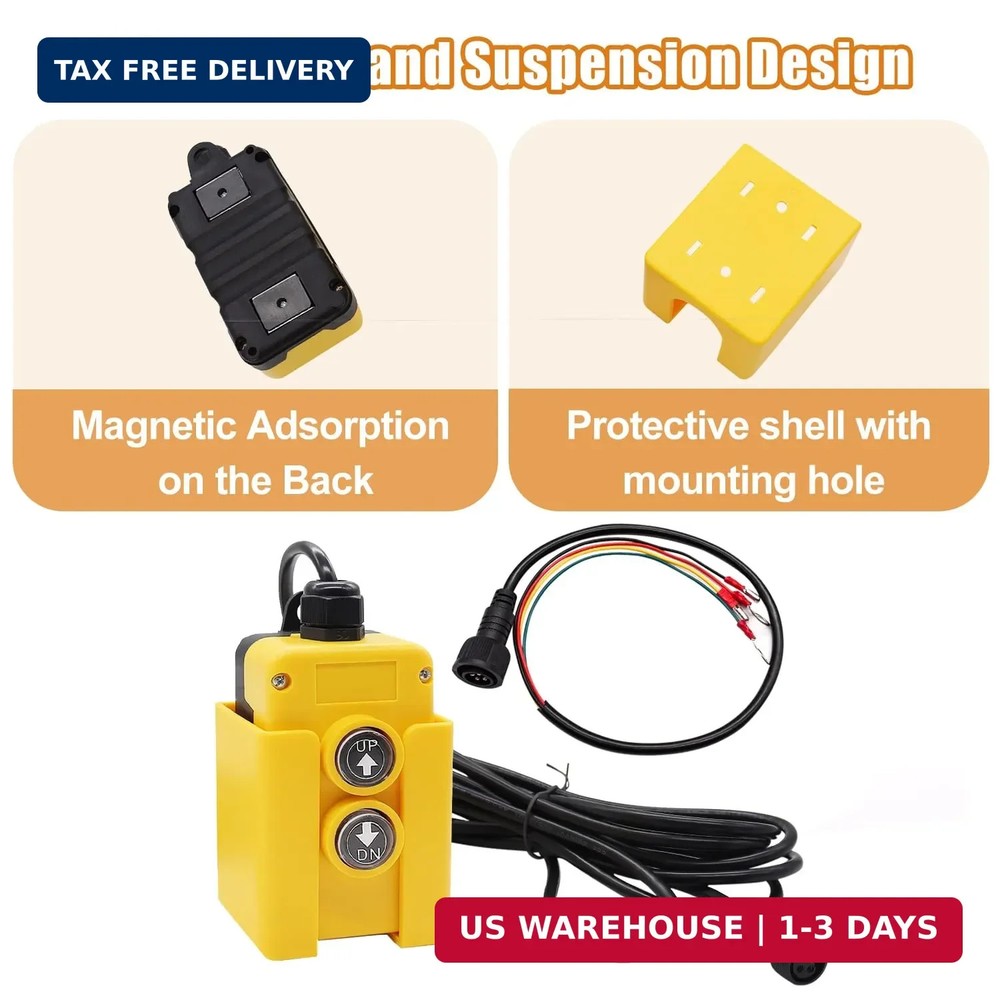mankk 4 Wire Dump Trailer Remote Control Switch 12V DC Up Down Control Switch Do