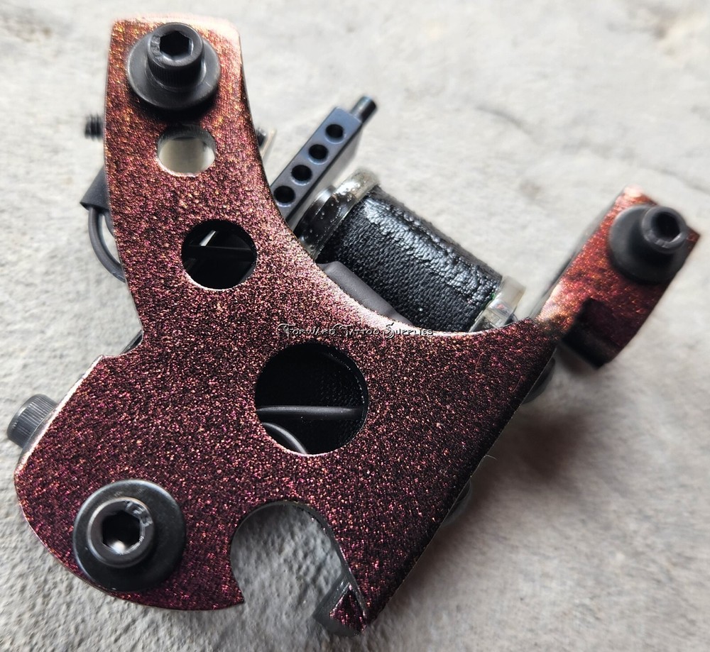 Red Galaxy Stinger Liner Tattoo Machine Handmade Medium-Soft Hit Short Stroke
