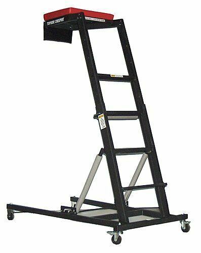 Easy Engine Access Foldable Topside Creeper With Adjustable Height & Padded Deck