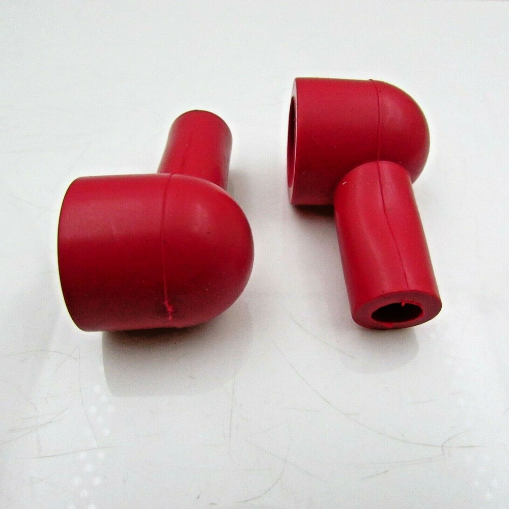 2 Red Positive Alternator Stud Terminal Cover Battery Flexible Boot Insulator