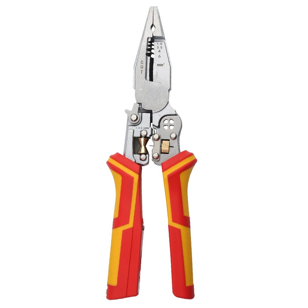 Voltage Tester Wire Stripper Pliers Multi Tool for AC DC Wire Twisting Cutting
