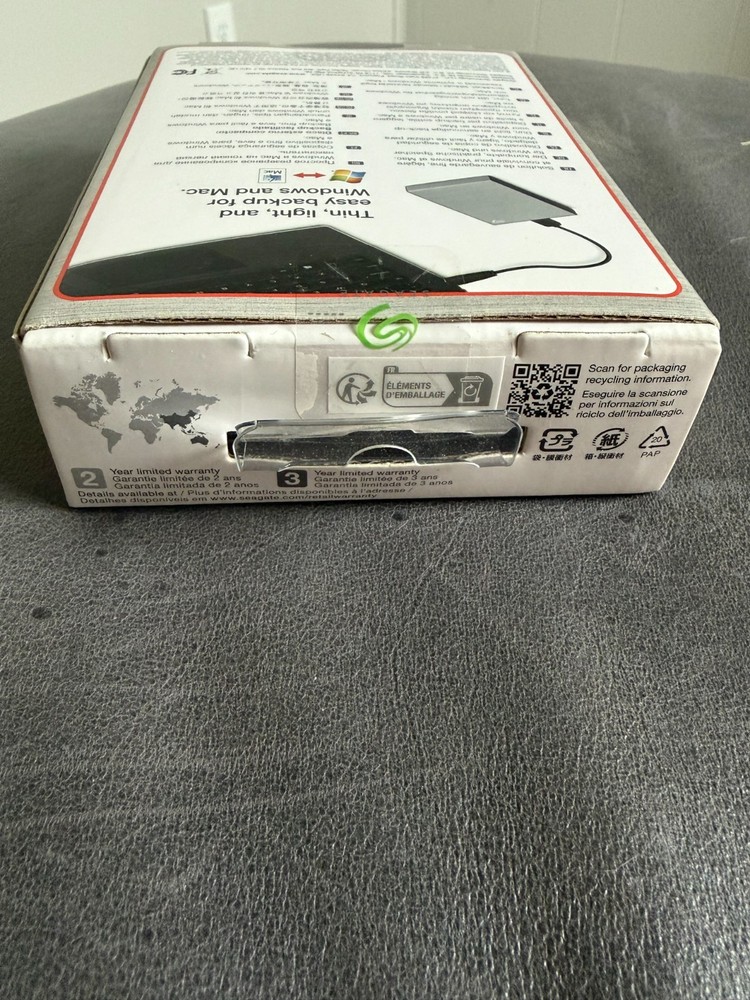 Seagate One Touch 2TB External Hard Drive - Silver NEW SEALED (STKB2000401)