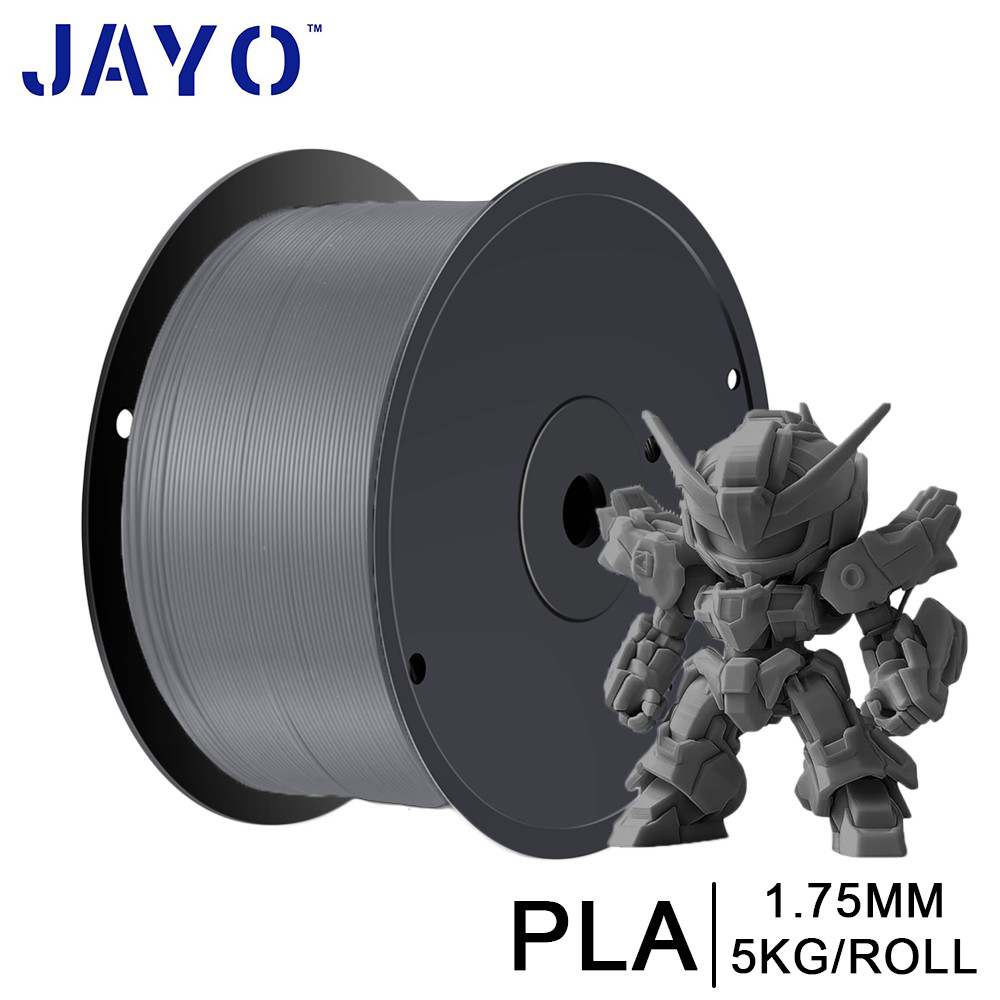 JAYO 1Roll 5KG 3D Printer Filament PLA Grey 1.75mm With Spool Large Spool