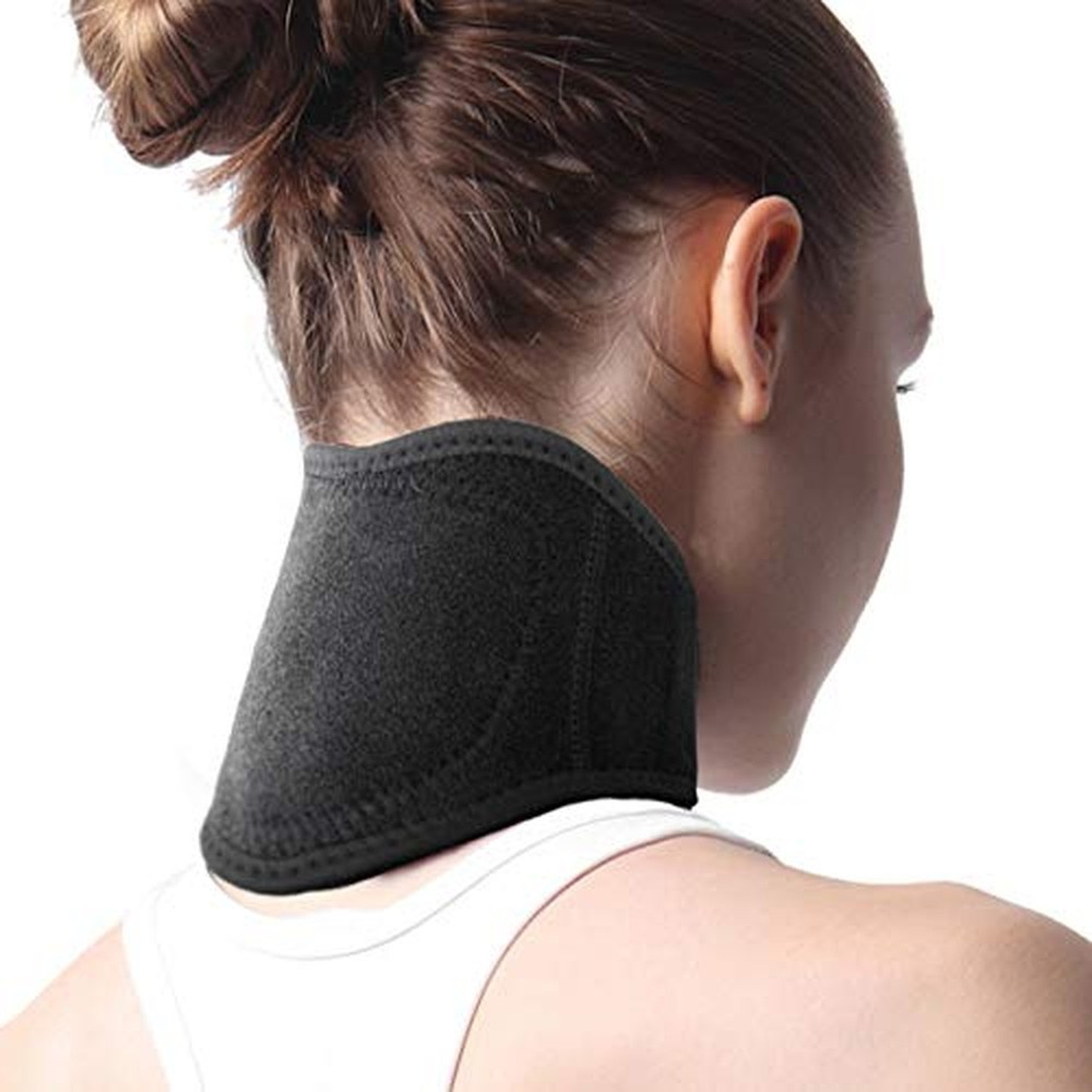 Adjustable Neck Support Brace Soft Compression Neck Protector Wrap Cervical C...