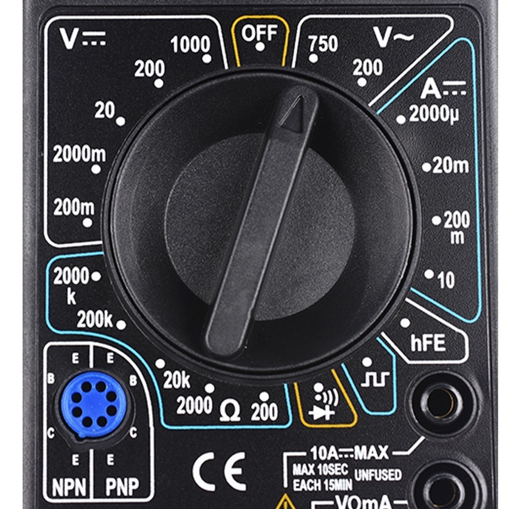Digital Multimeter Home Use Professional Use Compact Size DC AC Voltage Tests