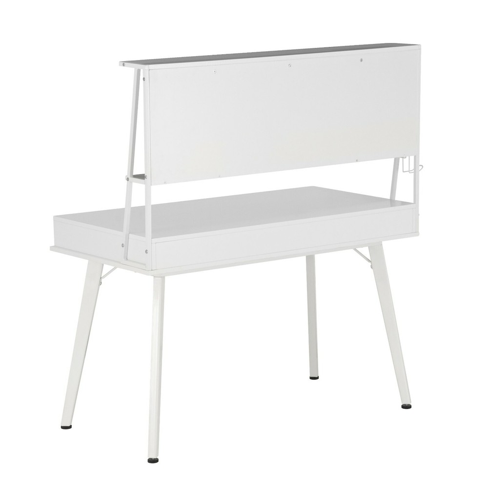 Techni Mobili Study Desk Computer Workstation w/ Multiple Storages & Whiteboard