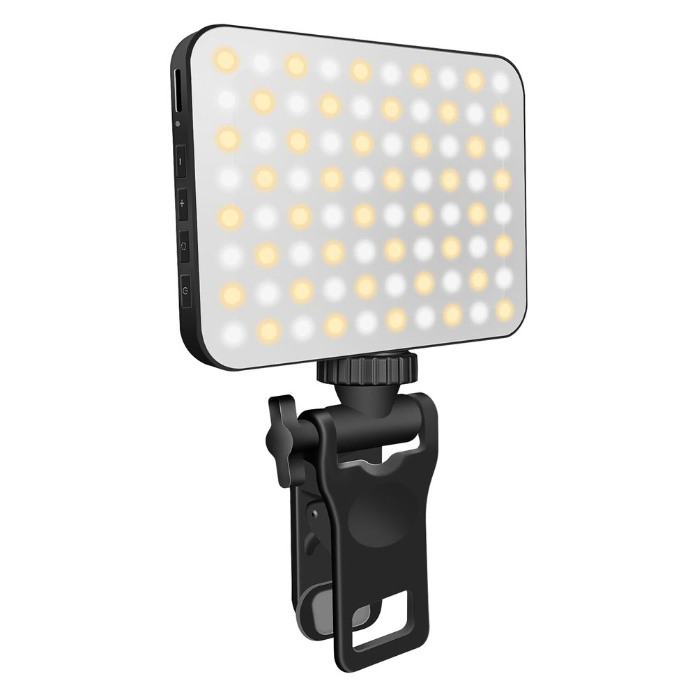 Selfie Light Phone Light with Clip, 80 LED 2000mAh Rechargeable Camera Light