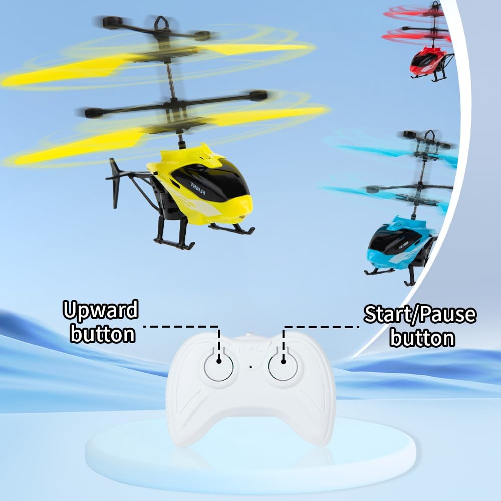 Remote Control Helicopter, Gesture Sensing Indoor Flying Helicopter Red