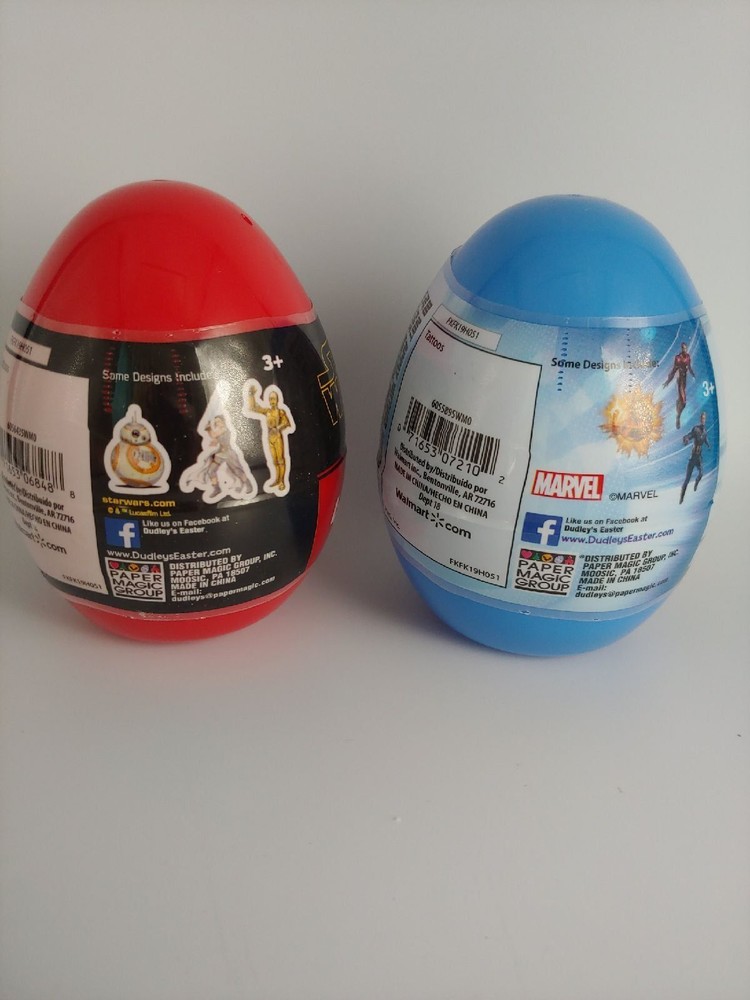 Star Wars and Avengers 40 Tattoo Eggs