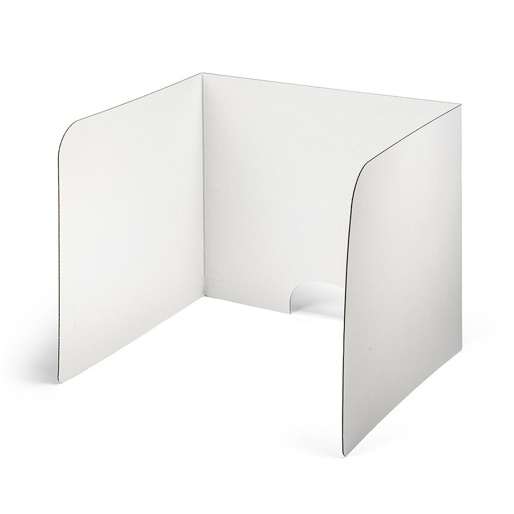 PrivacyShields.com 24"" Tall Computer Privacy Shield Kraft 20/Box