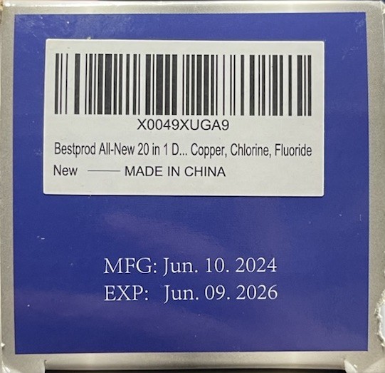 21 Parameters Drinking Water Testing Kit 120 Test Strips + 2 Bacteria Tests