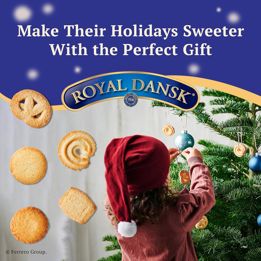 Danish Cookies Tin, Butter, 24 Ounce