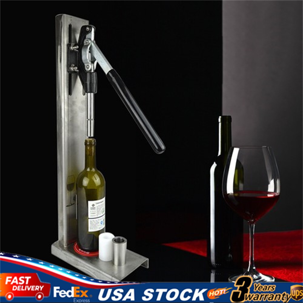 Corker POM Manual Wine Corking Inserting Bottle Stopper Hand Pressure Corks NEW