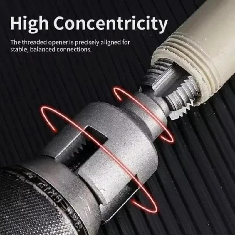 2pcs Integrated Internal & External Pipe Threading-Tool,PVC Pipe Threader Kit