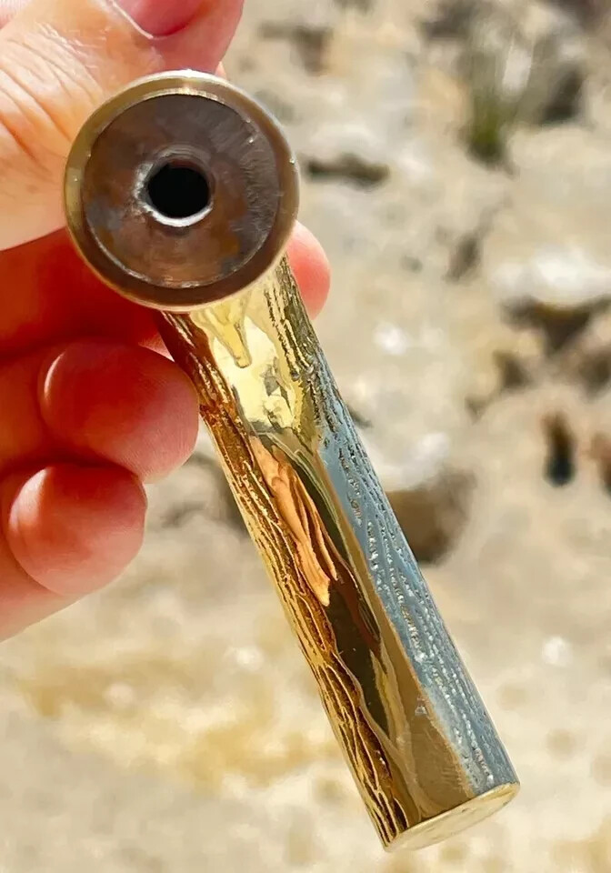 Golden Handmade Branch Shaped Brass Walking Stick Handle
