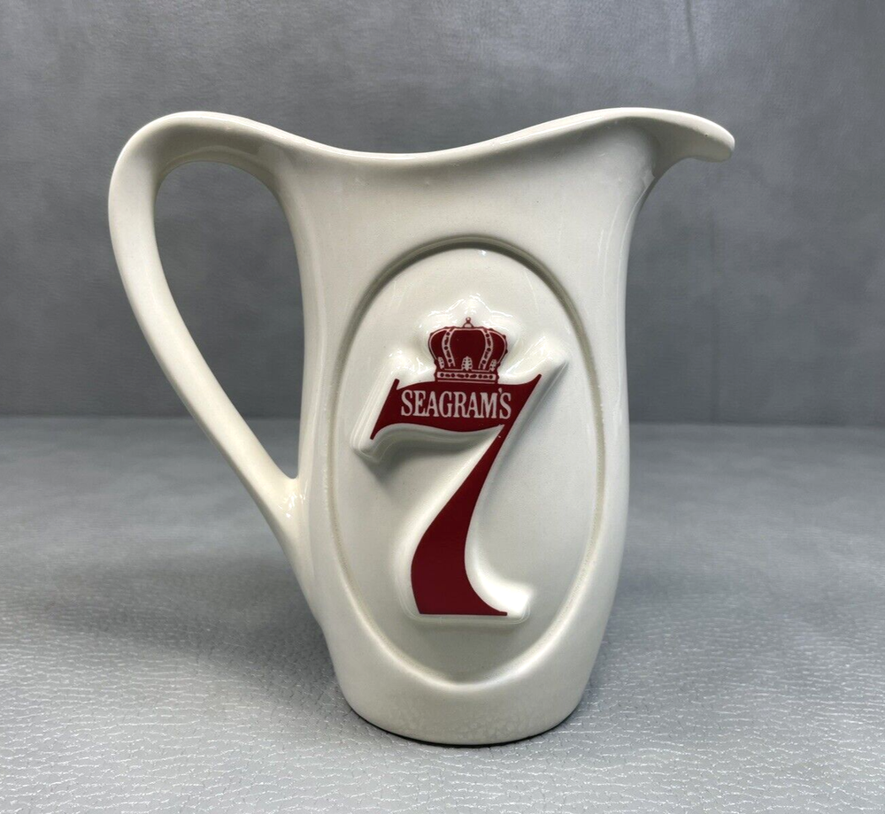 Seagram 7 Ceramic Scotch Whiskey Pitcher