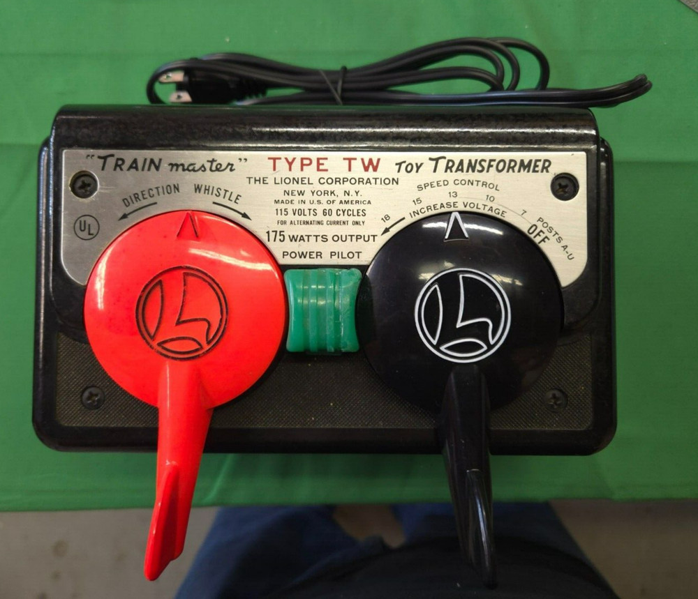 Lionel TW transformer 175 watts Whistle and Direction Control Refurbished