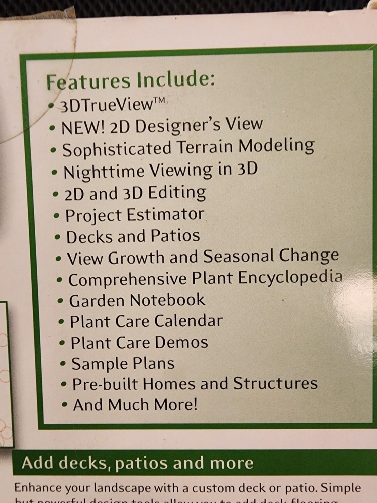 Broderbund 3D Home Architect Landscape Design Deluxe 6