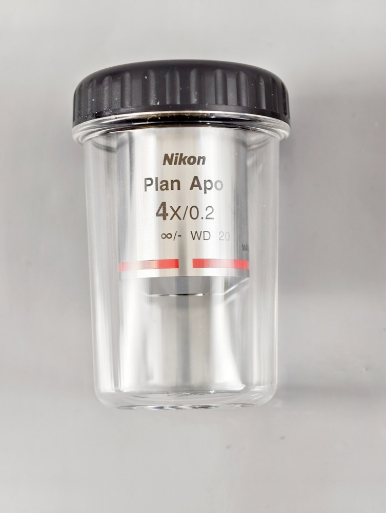 Nikon PlanApo 4x 0.20 CFI Microscope Objective Eclipse i Series Plan Apo