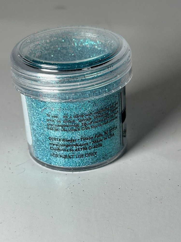Ranger Embossing Powder Teal Tinsel