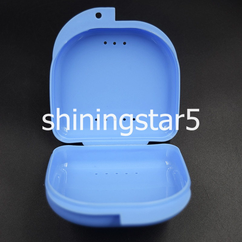 6 Colors Dental Ortho Retainer Denture Container Teeth Storage Case Box Tray