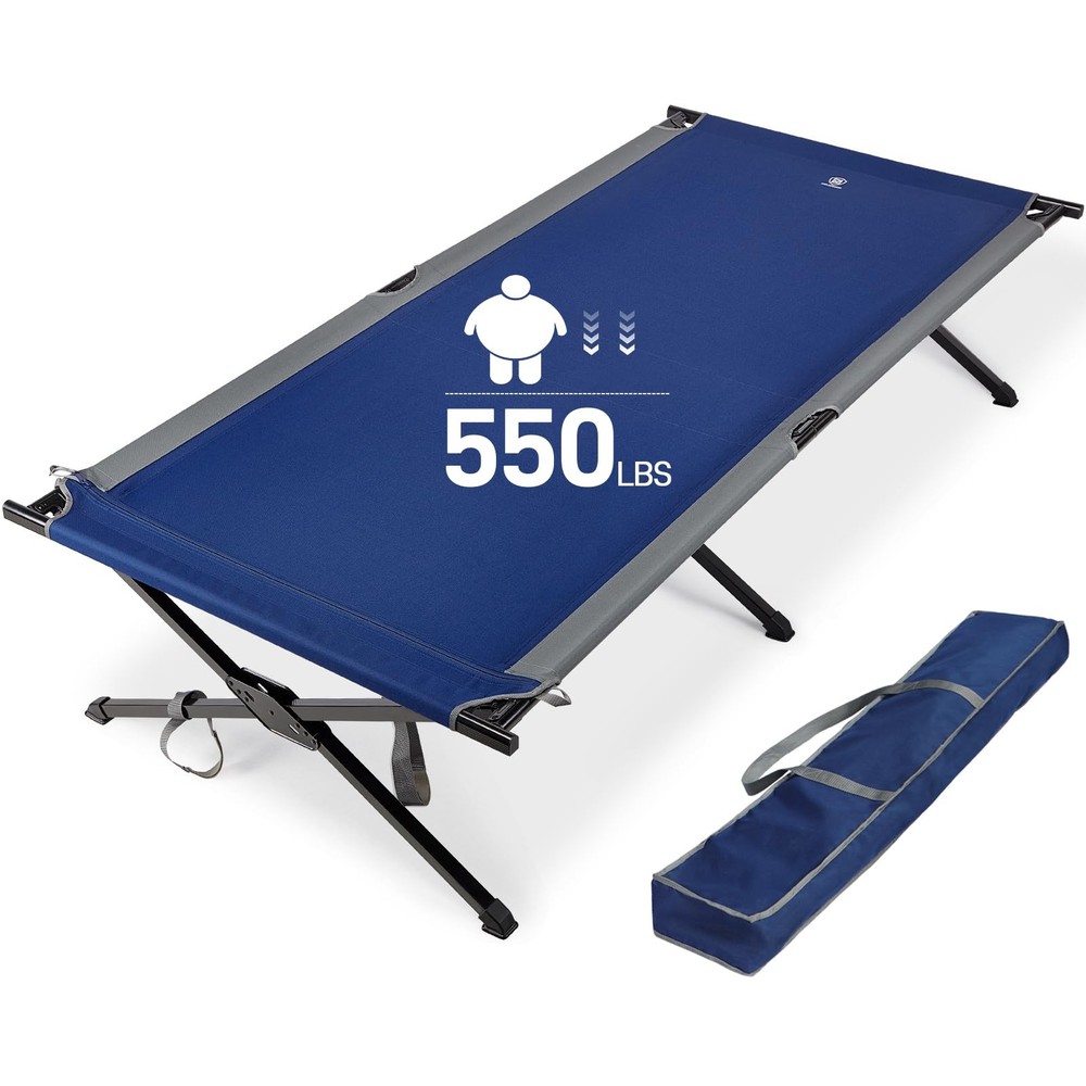 Extra Wide Camping Cot for Adults Oversized XXL Sleeping Cots Folding Cot Bed...