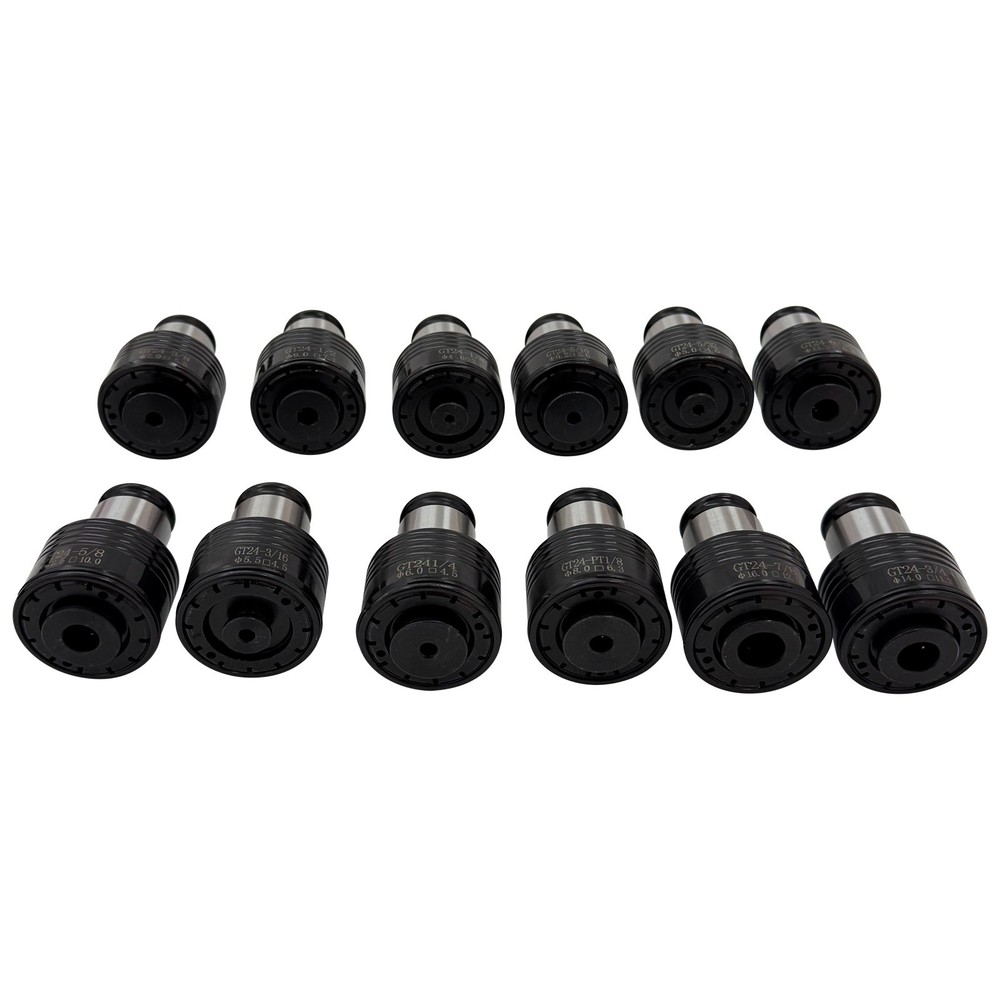 Tapping Machine ANSI Chuck Set 12PCS Quick Change Chuck 1/8"-7/8"