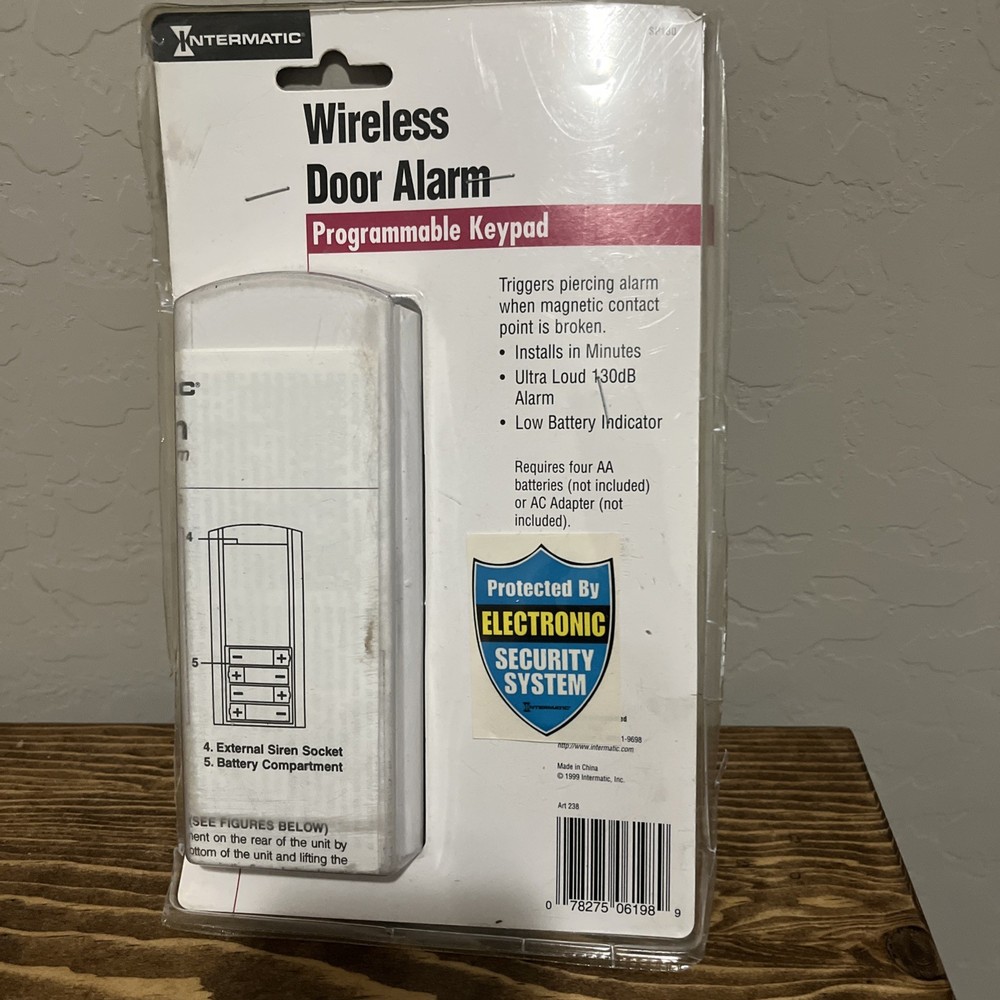 Intermatic Security Wireless Door/Window Alarm/Program Key Pad New in Opened Pkg